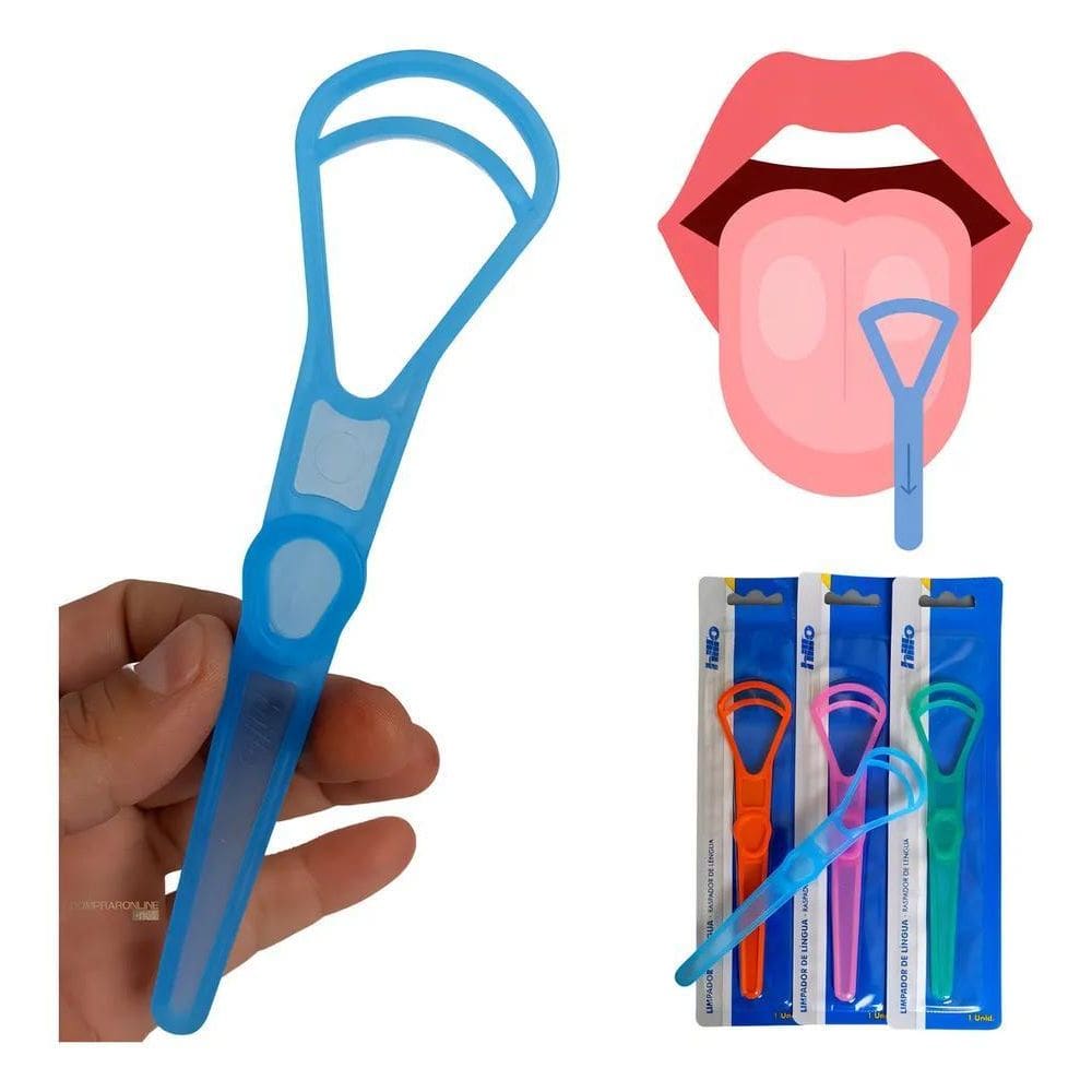 2X Raspador Limpador De Lingua Lingual Higienizador Bucal Hi