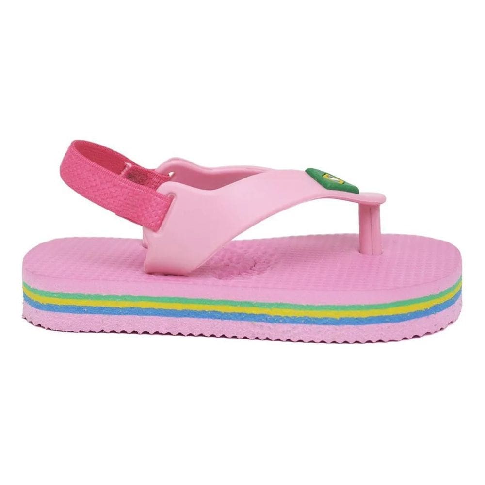 2X Chinelo Bebe Elastico Calcanhar Lindo Moderno Lavável Top