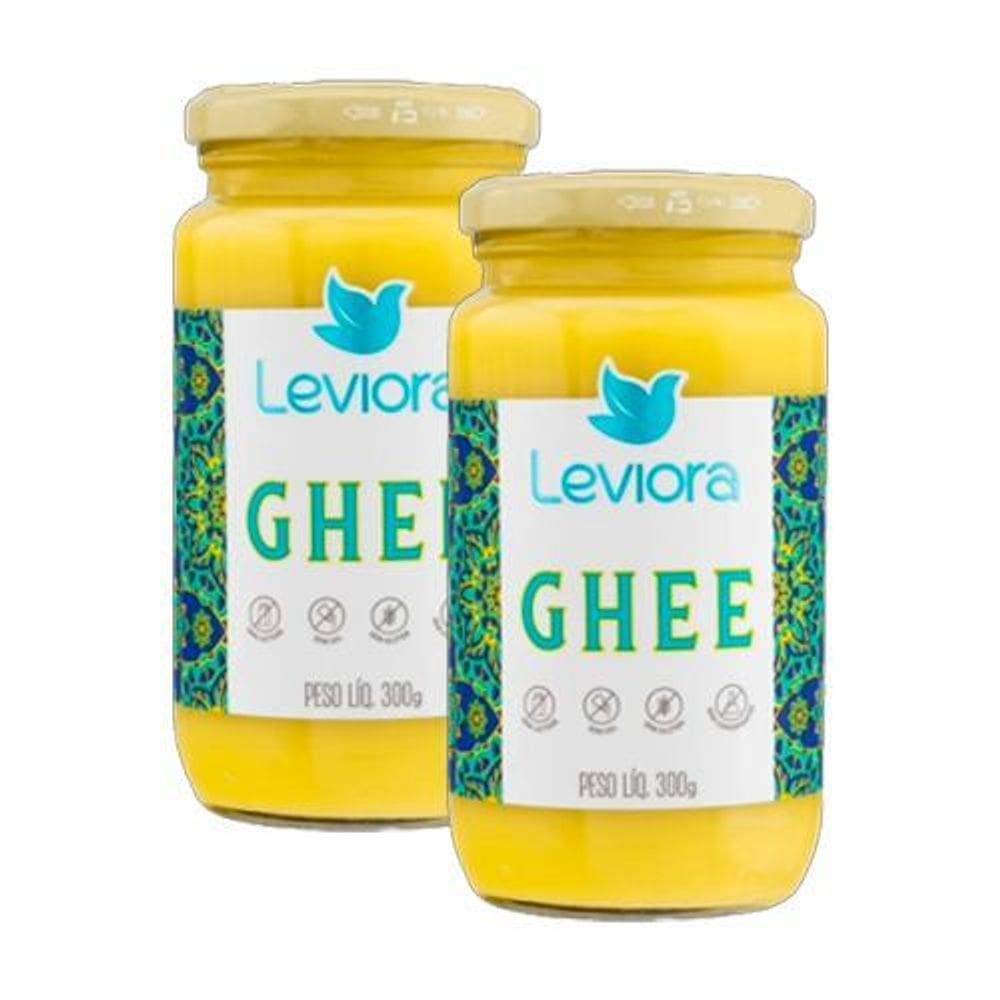 Kit 2X: Manteiga Ghee Tradicional Sem Lactose Leviora 300G