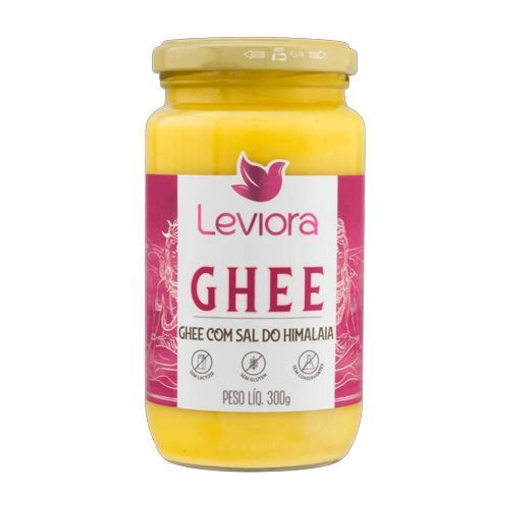 Manteiga Ghee Com Sal Do Himalaia Sem Lactose Leviora 300G