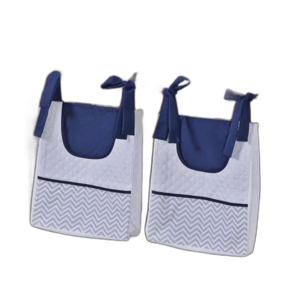 Porta Fralda Organizador Quarto Bebê Menino Menina 2 Peças