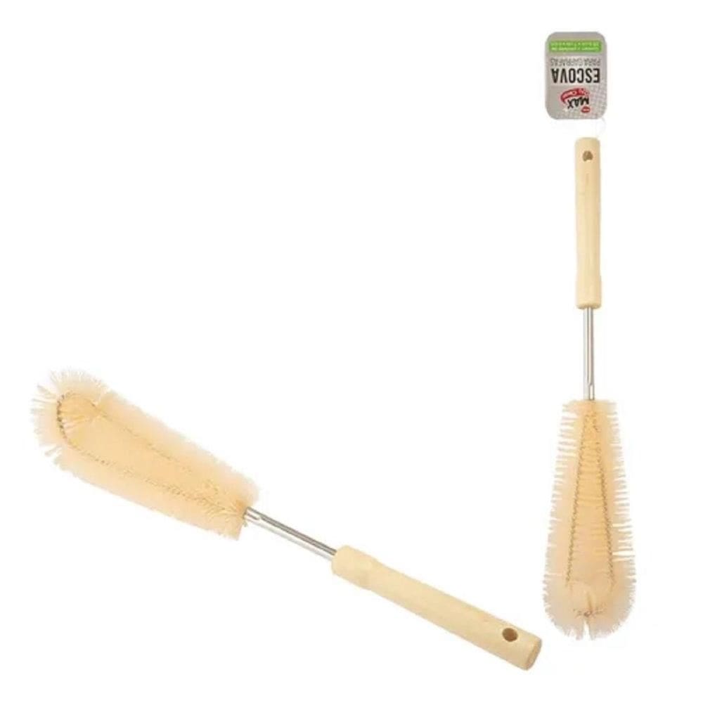 Escova Para Lavar Garrafas Squeeze Mamadeira De Nylon 39,5Cm