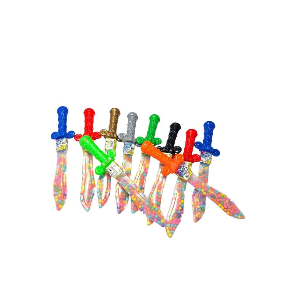 1 Espada Com Balinhas Doce Confeitos Candy Toy Brinquedo 30G