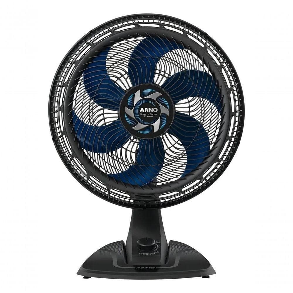 Ventilador Arno Silencioso 40cm 6 Pás 40 Cm 1000 Preto Azul Plástico 6 110V