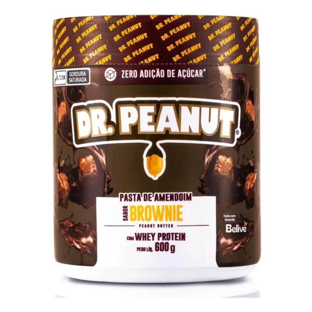 2X Pasta De Amendoim Com Whey Protein - 600G - Dr. Peanut Sa