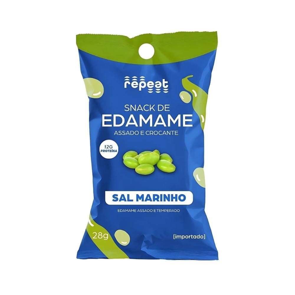 Snack De Edamame Sal Marinho Repeat 28G