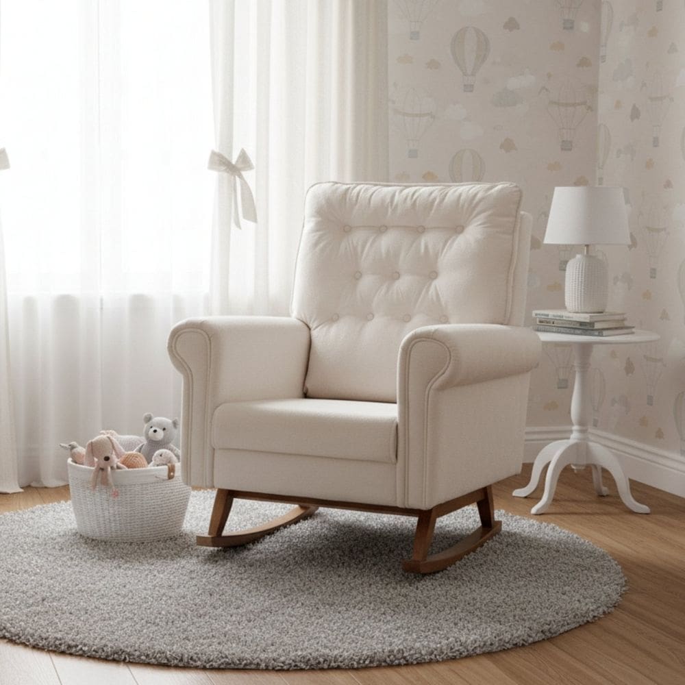 Poltrona de Amamentação Balanço Nina Off White