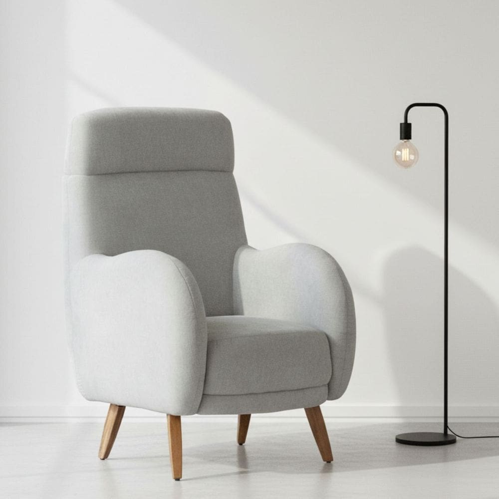 Poltrona de Amamentação Fixa 4 Pés Afeto Verde Claro