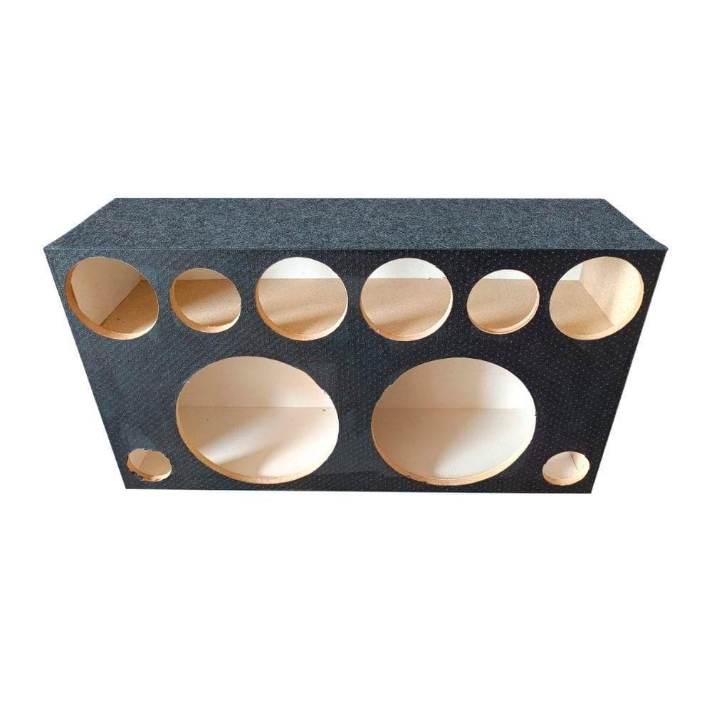 Caixa Vazia 2 Alto-falantes 12” 4 Cornetas 2 Tweeter Dutada
