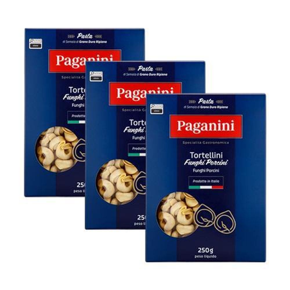 Kit 3X: Massa Tortellini Funghi Porcini Paganini 250G