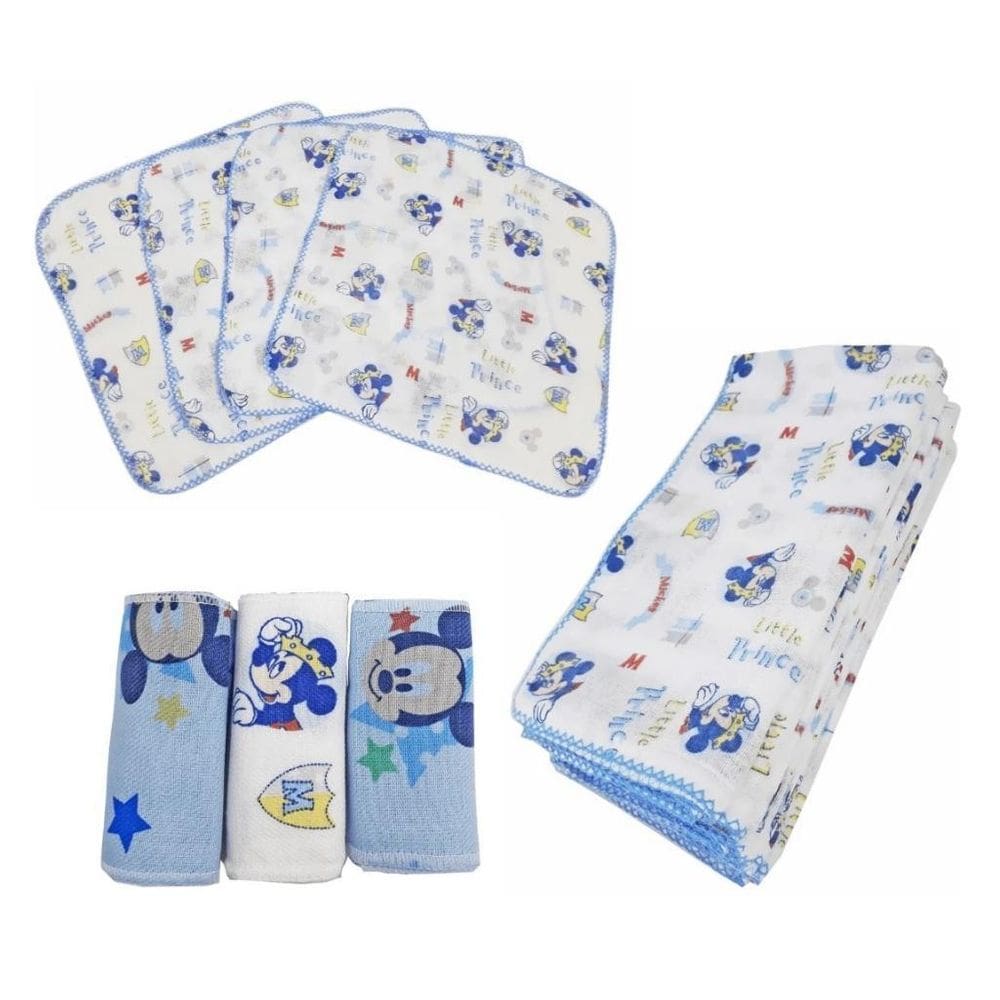Kit 3 Fralda Grande + 3 Boca + 3 Faixa Disney Masculino