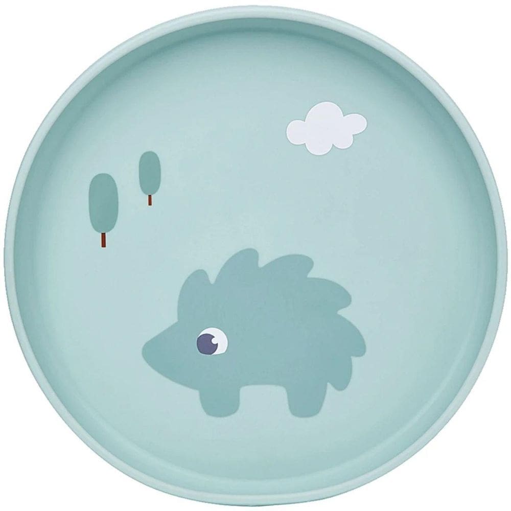 Pratinho Em Silicone Com Ventosa Cloudy Verde 20891 - Buba