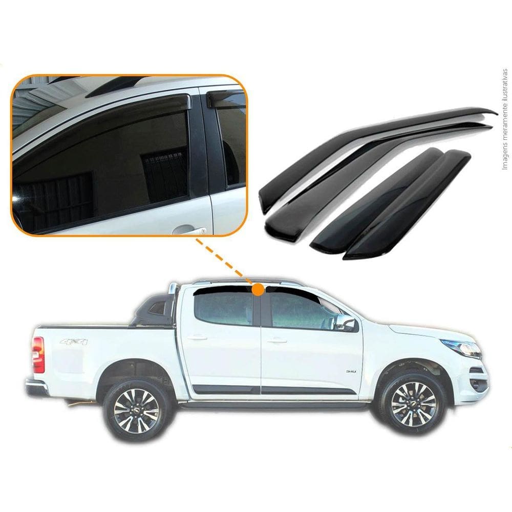 Calha De Chuva Gm S-10 Cab. Dupla A 2020