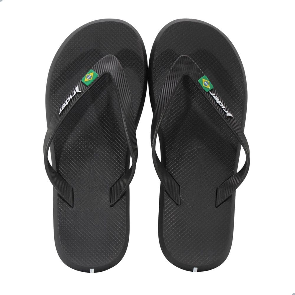 Chinelo Rider 12621 R1 Brasil Preto
