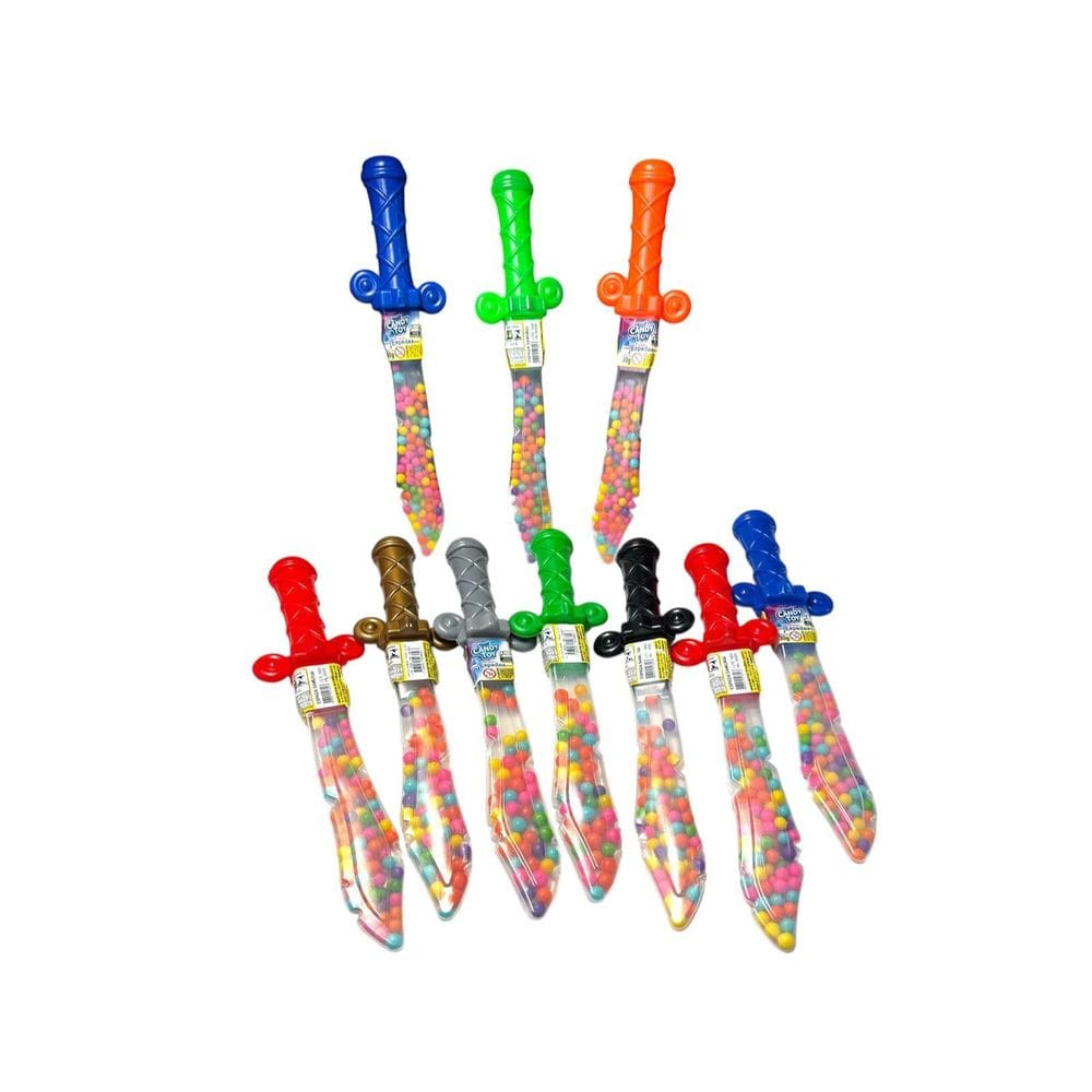 Combo 6 Espadas Com Doces Balinhas 30Gr Para Crianças