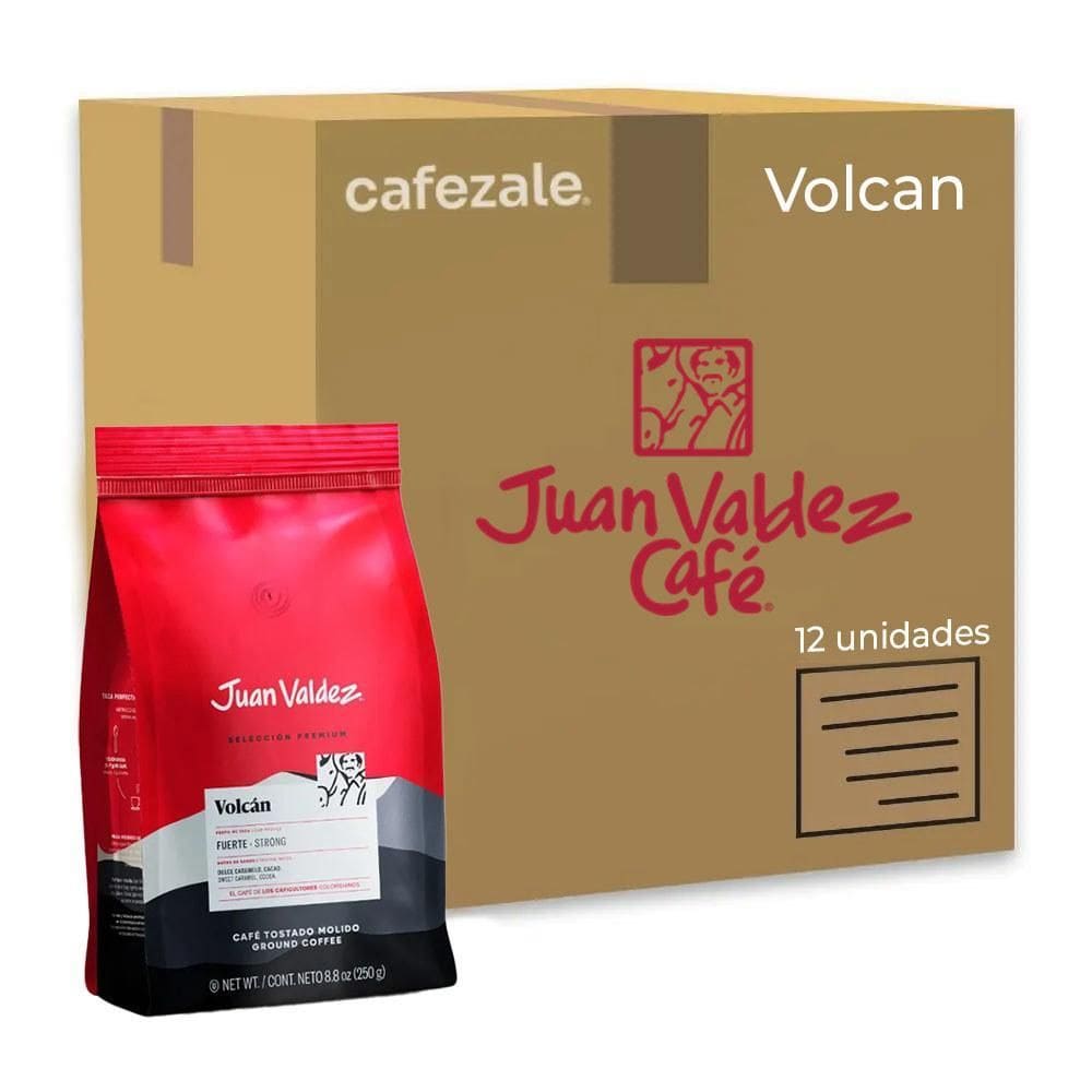 Café Colombiano Juan Valdez Volcán Kit 12 Embalagens De 250G