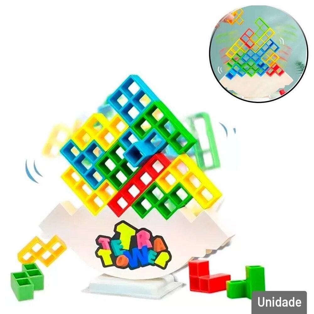 Jogo Torre de Tetris 20 Peças Color - Tudo em Caixa