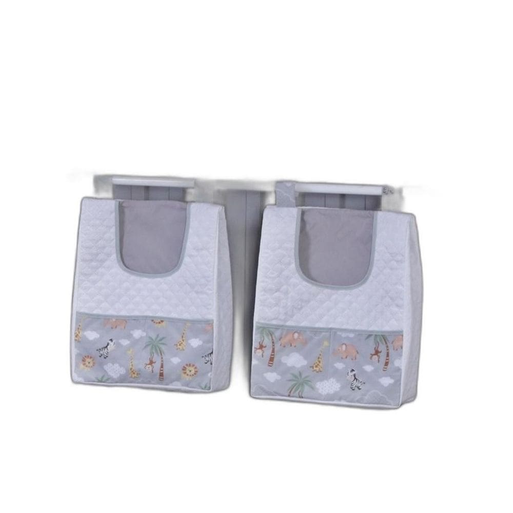 Porta Fralda Organizador Quarto Bebê Menino Menina 2 Peças