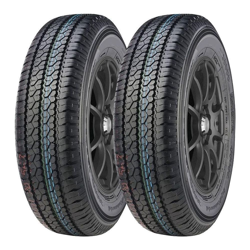 Kit 2 Pneus Compasal Aro 15C 195R15C Vanmax 8 Lonas 106/104R