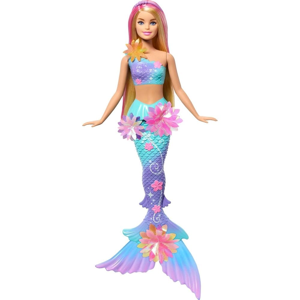 Boneca Barbie Sereia Flores Mágicas - Mattel