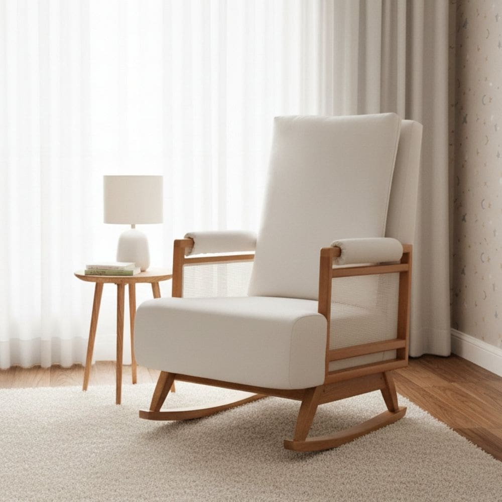 Poltrona de Amamentação Balanço Mila Off White