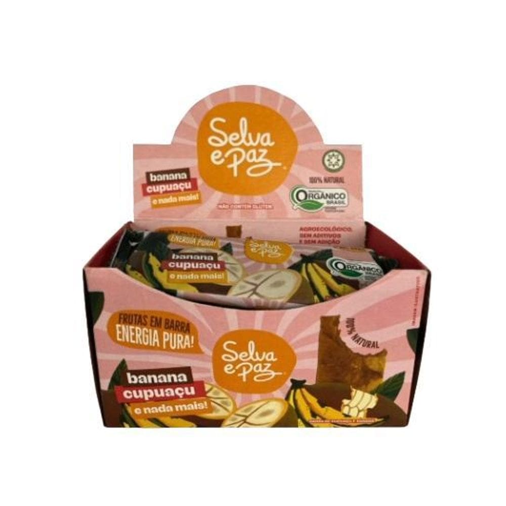 Barra Frutas Banana E Polpa Cupuaçu Orgânica 30G Selva E Paz