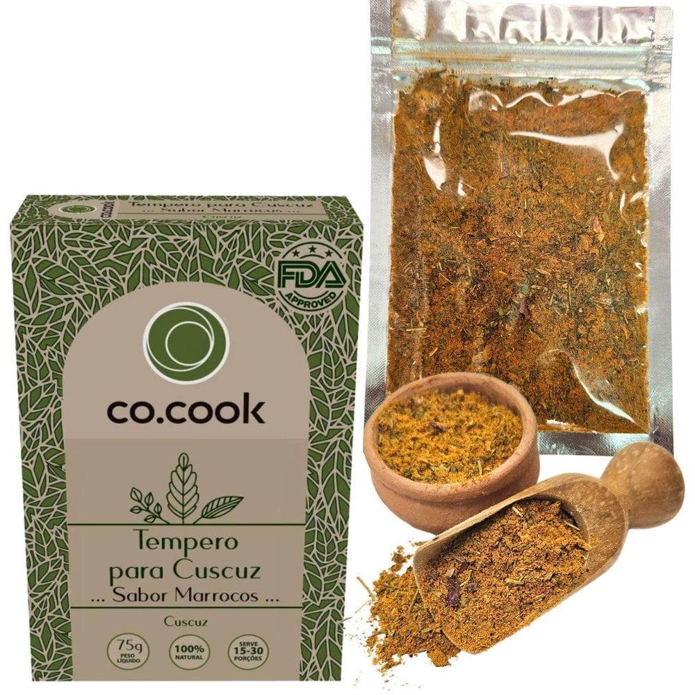 Cocook Especiaria Natural Tempero Cuscuz Sabor Marrocos 75G
