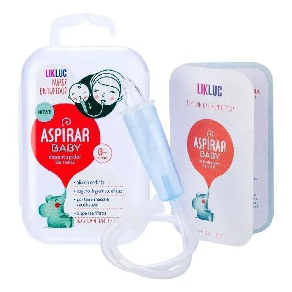 2X Aspirador Sugador Nasal Para Bebês Likluc Premium Cor Bra