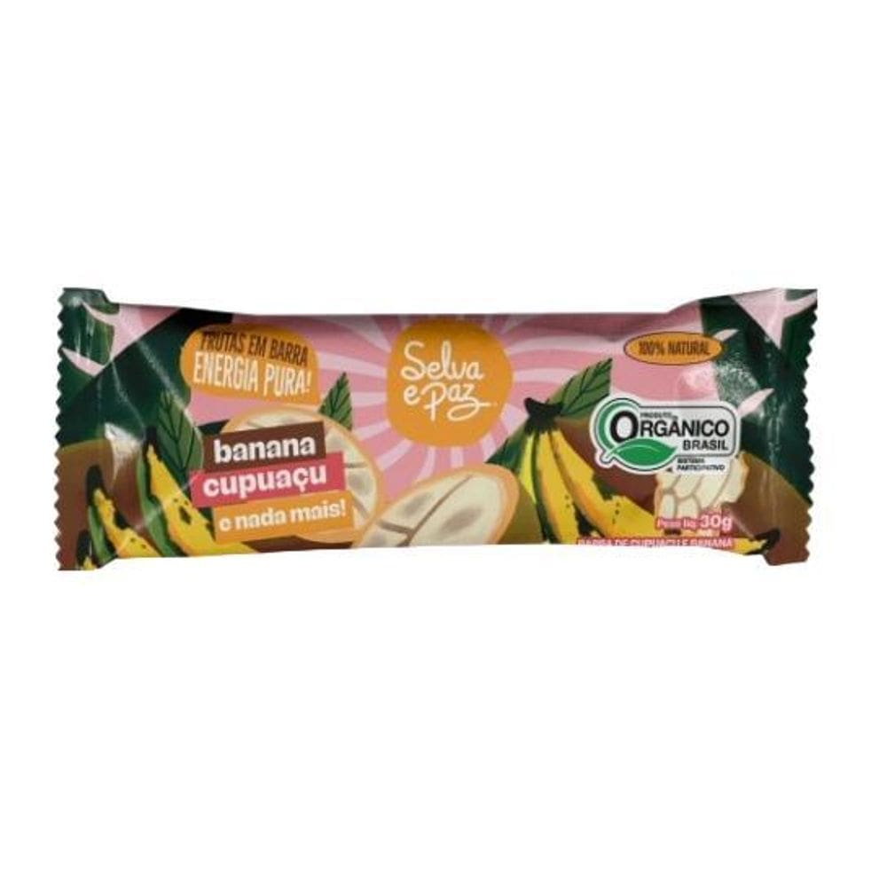 Barra Frutas Banana E Polpa Cupuaçu Orgânica Selva E Paz 30G