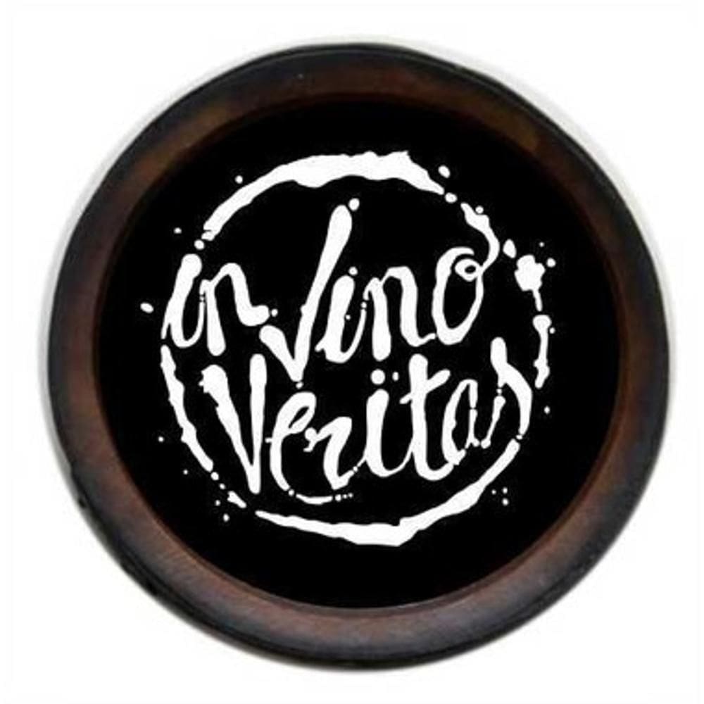 Quadro Decorativo Porta Rolhas Redondo In Vino - Pequeno