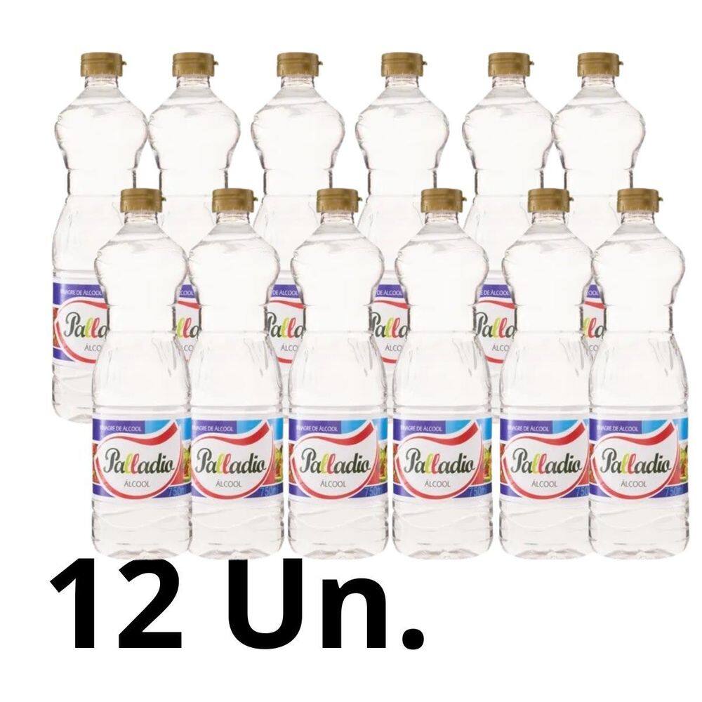 Caixa Com 12 Un. Vinagre Palladio Colorido 750Ml