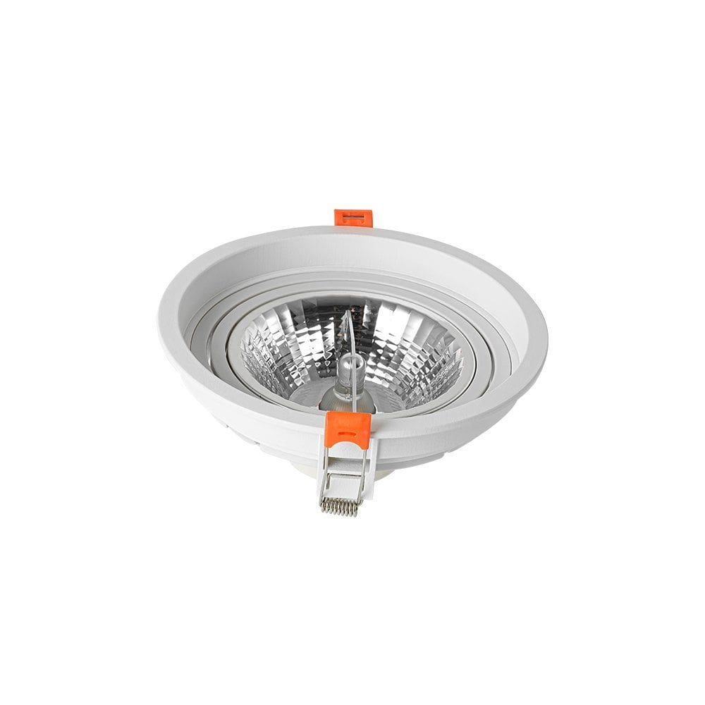 Spot de Embutir Recuado Nordecor Loyo para 1 Lâmpada AR111 GU10 Redondo