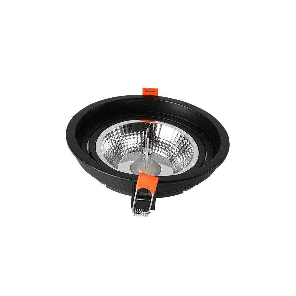 Spot de Embutir Recuado Nordecor Loyo para 1 Lâmpada AR111 GU10 Redondo