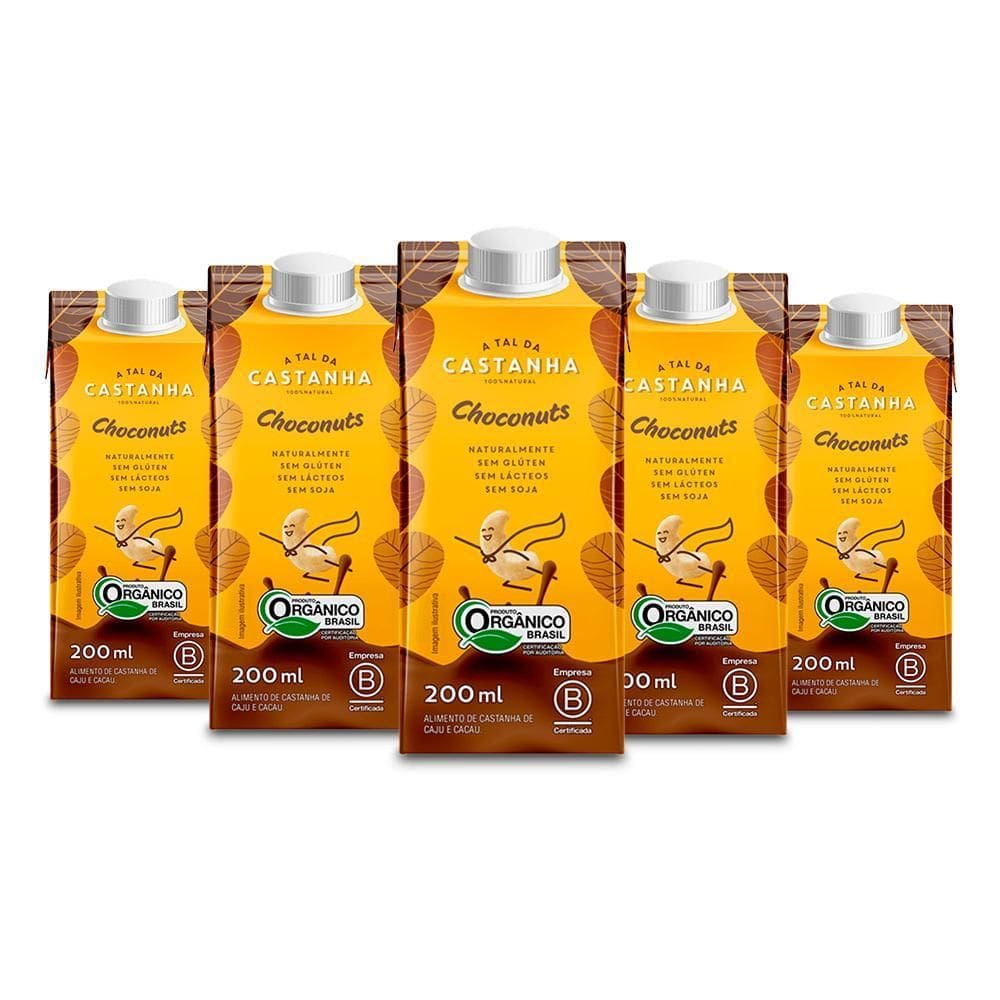 Achocolatado Vegano Choconuts A Tal Da Castanha Kit 5 Unid