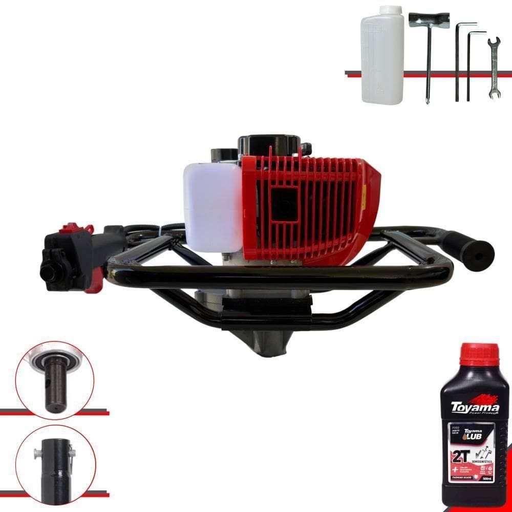 Perfurador Trado Motorizado Anmax S/ Broca + óleo Toyama