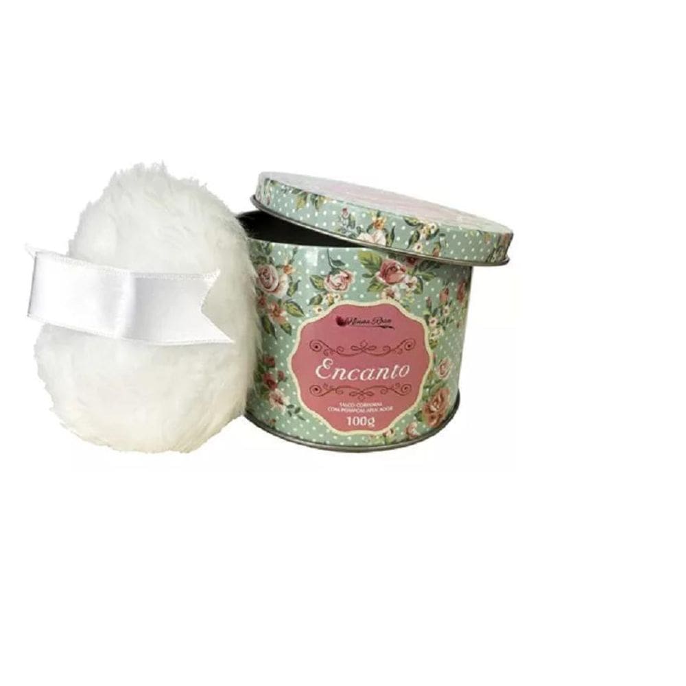 Talco Corporal Com Pompom Aplicador - Encanto - 100 G