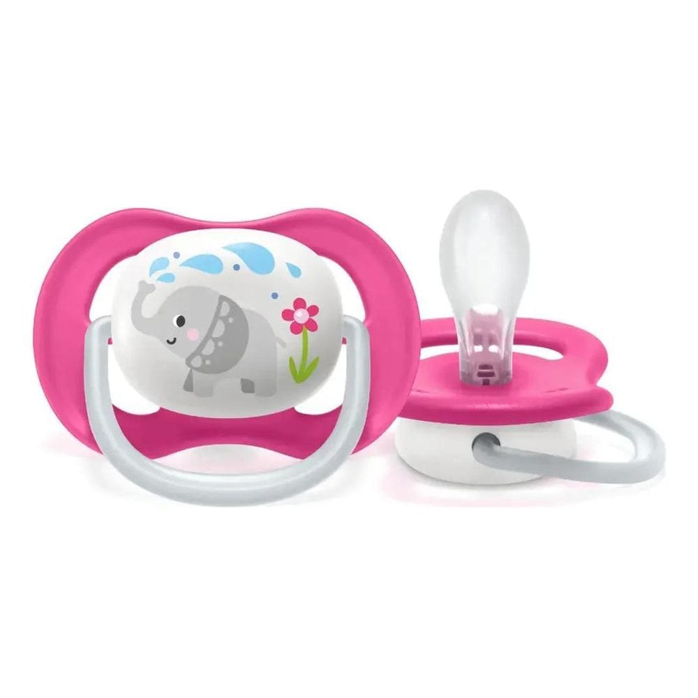 2X Chupeta Ultra Air 6 A 18 Meses Elefante Philips Avent Cor