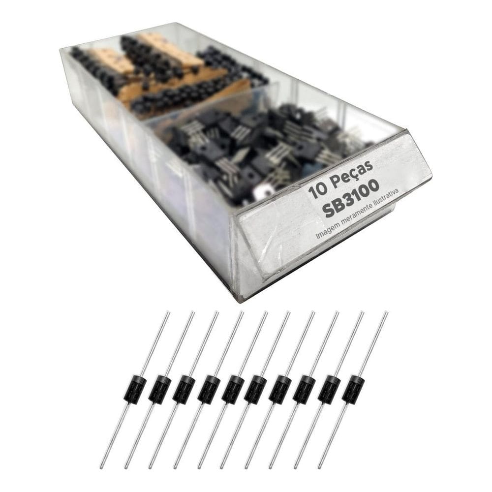 10X Díodo Sb3100 = Sb 3100 - 100V / 3A
