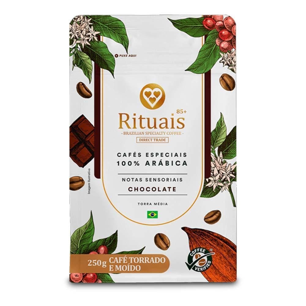 Café 3 Corações Rituais Chocolate Torrado E Moído 250G