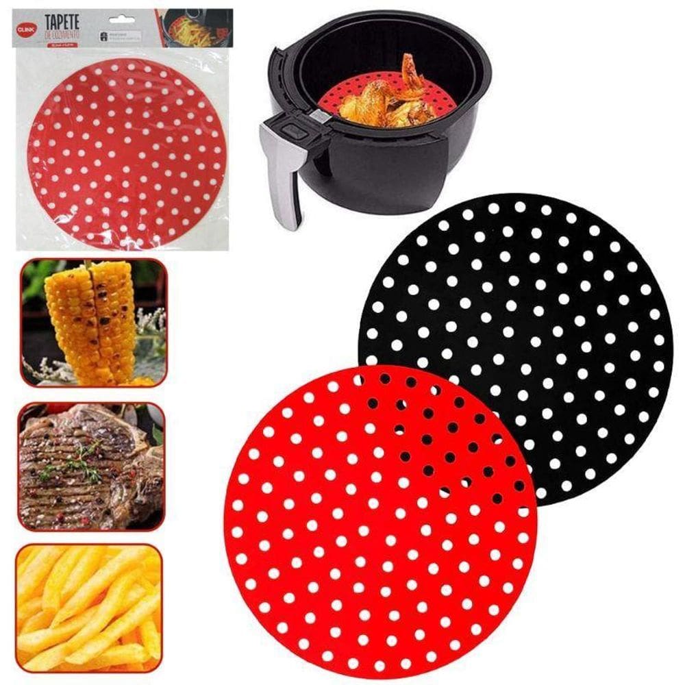Tapete Culinário Fritadeira Air Fryer Silicone Redondo