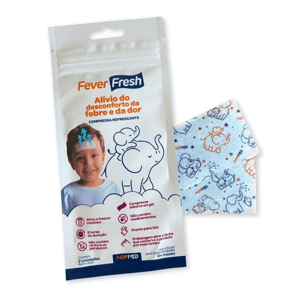 Fever Fresh Compressas Refrescantes Bebês Adesivos Agpmed