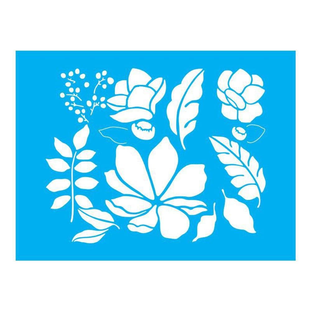 Stencil Tamako Flores - 15X20Cm - Ref A3410