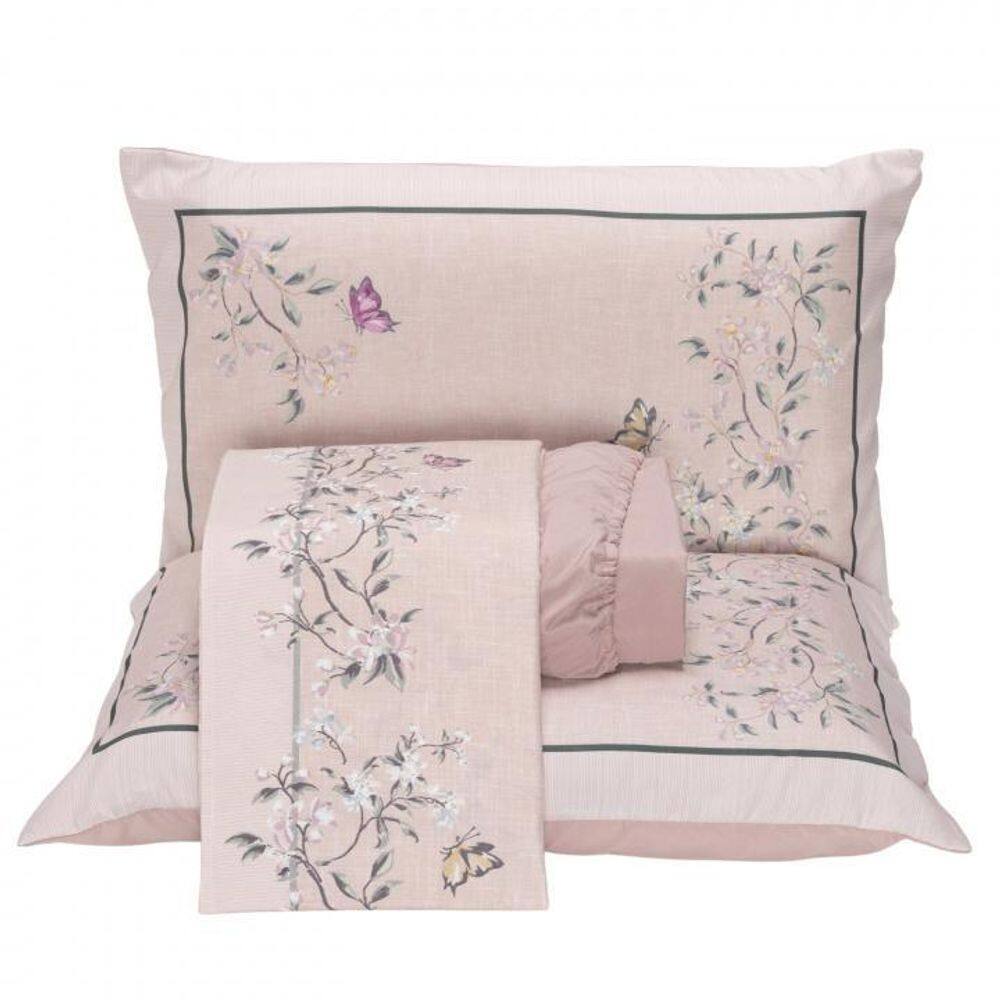 Jogo Cama Lençol Santorini Casal Padrão Estampa Florida