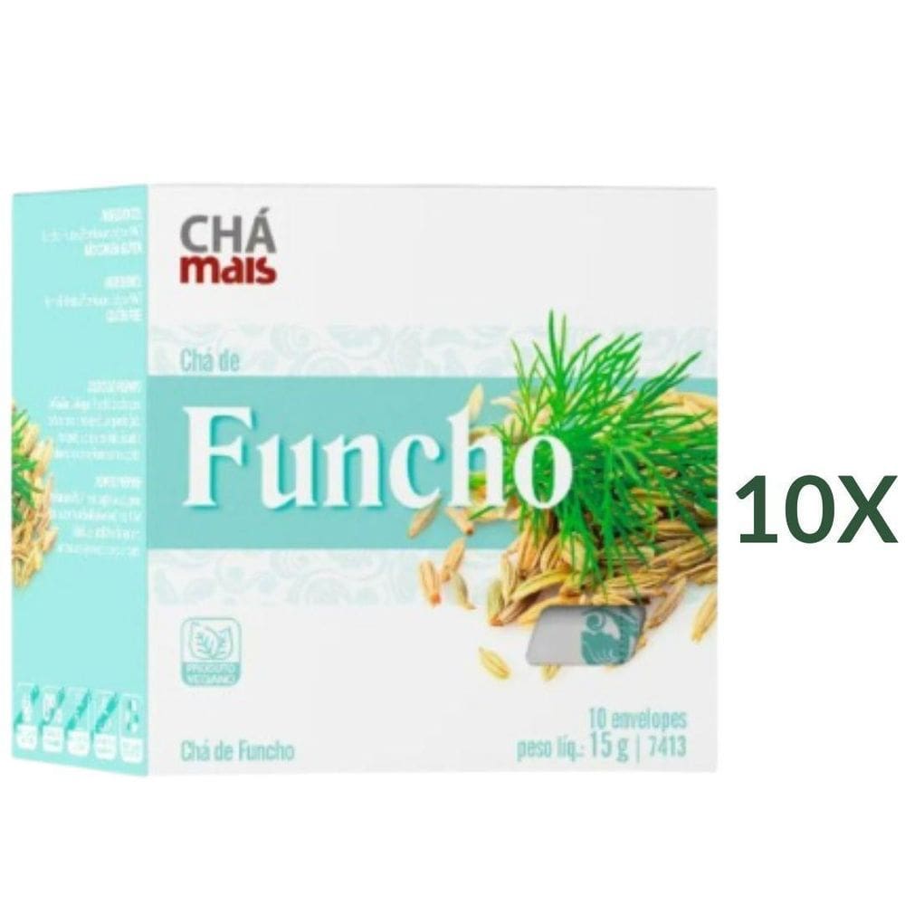 Chá De Funcho Vegano Cx. Com 10 Sachês Kit 10