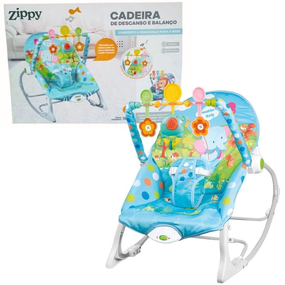 Cadeira De Descanso E Balanço Vibratória 10400 Zippy Toys