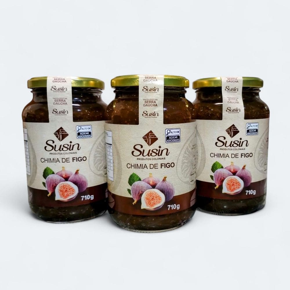 Chimia De Figo Susin - Kit 3 Vidros 710G