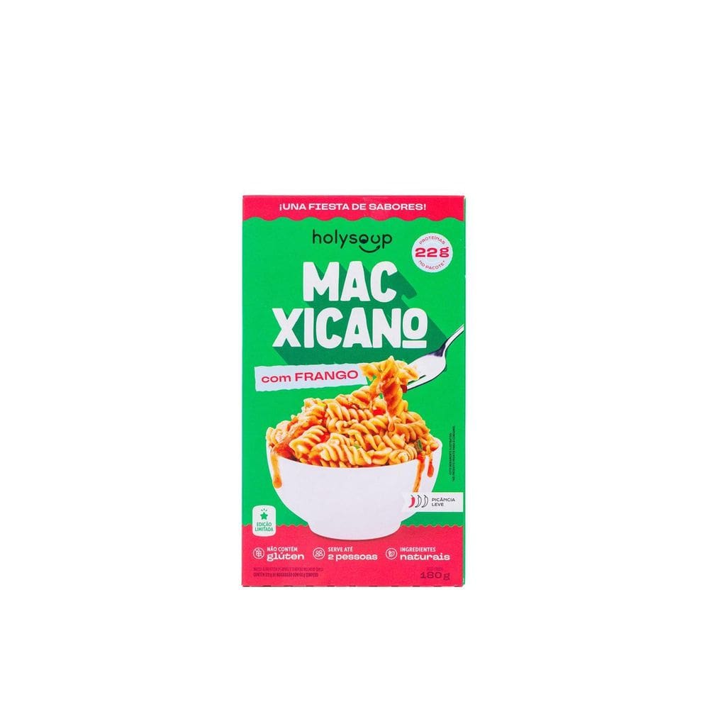 Macarrão Macxicano Com Frango Sem Glúten Holysoup 180G