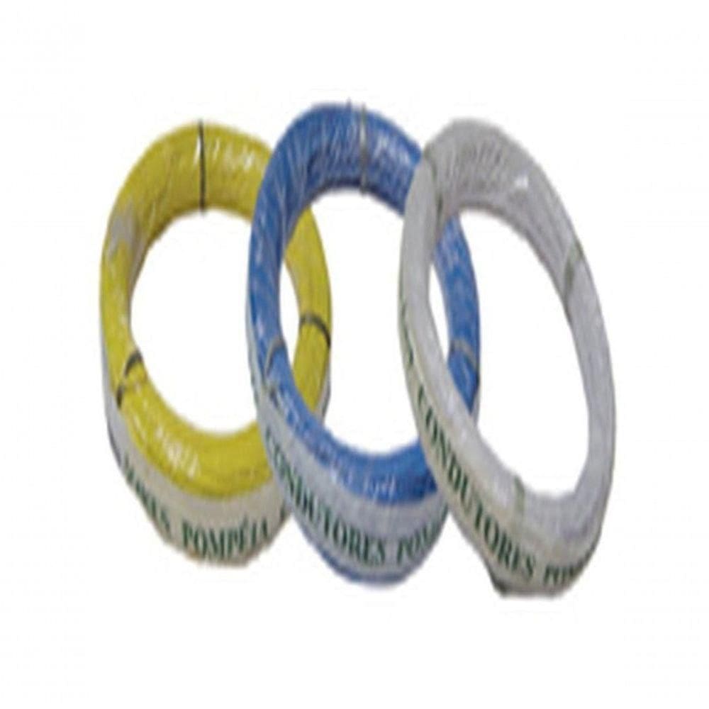 Fio Cabinho Auto Plastic Pompéia 2,5mm 300v Branco Com100m