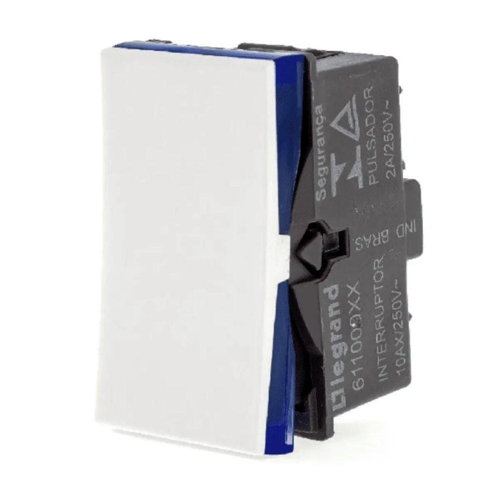 Interruptor Simples 10a 250v Bornes Parafuso 1m Branca