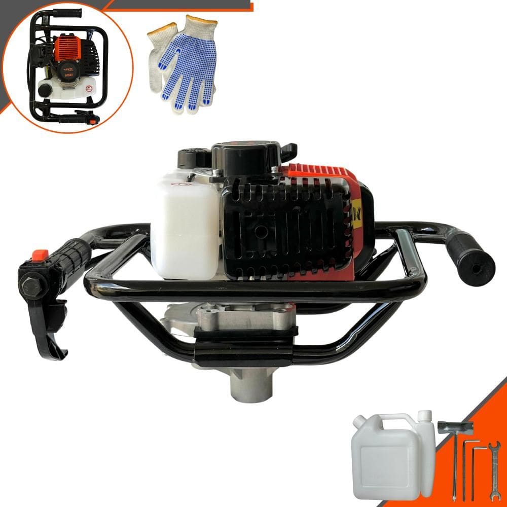 Perfurador de Solo Perfuratriz Sem Broca Vant VPS-52 À Gasolina 52cc 2HP 6.500rpm Motor 2 Tempos Profissional de Alta Performance
